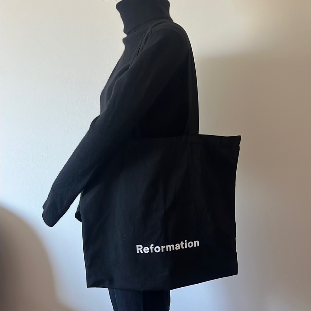 Reformation Black Tote Bag